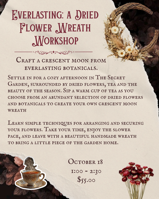 Everlasting: A Dried Flower Wreath Workshop