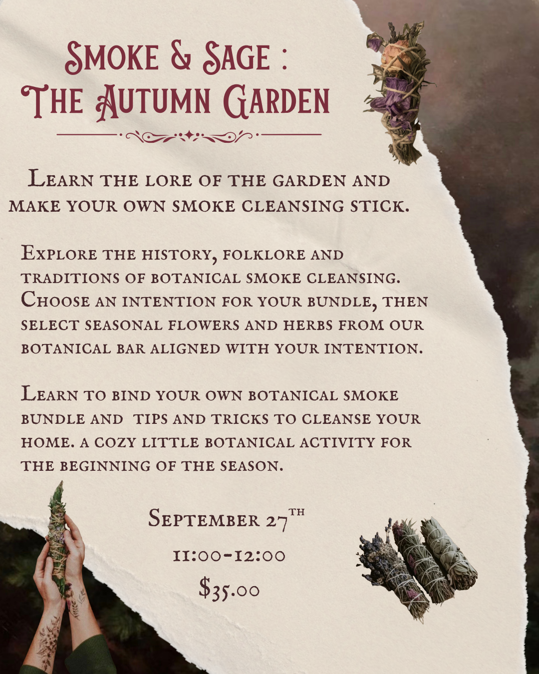 Smoke & Sage: The Autumn Garden – 09.27.2026