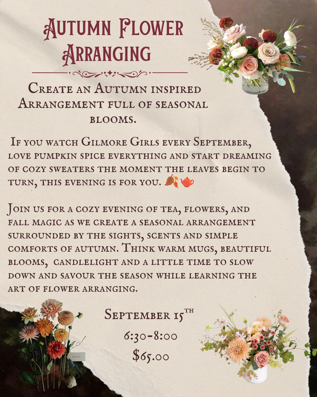 Autumn Flower Arranging – 09.15.2026
