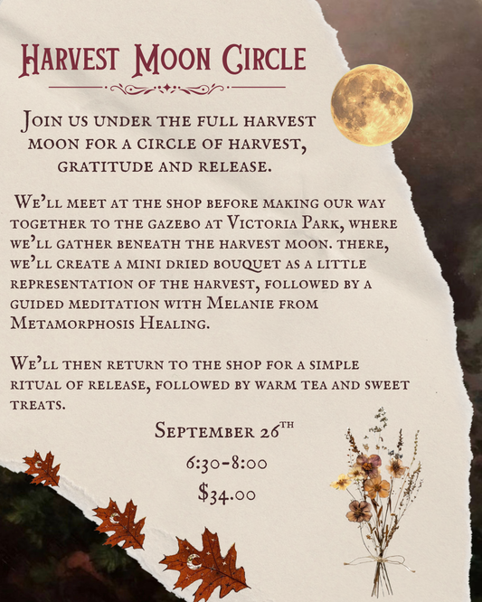 Full Moon Circle (Harvest Moon) – 09.26.2026