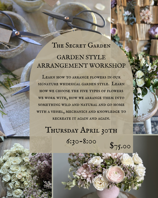 Garden Style Flower Arrangement Workshop