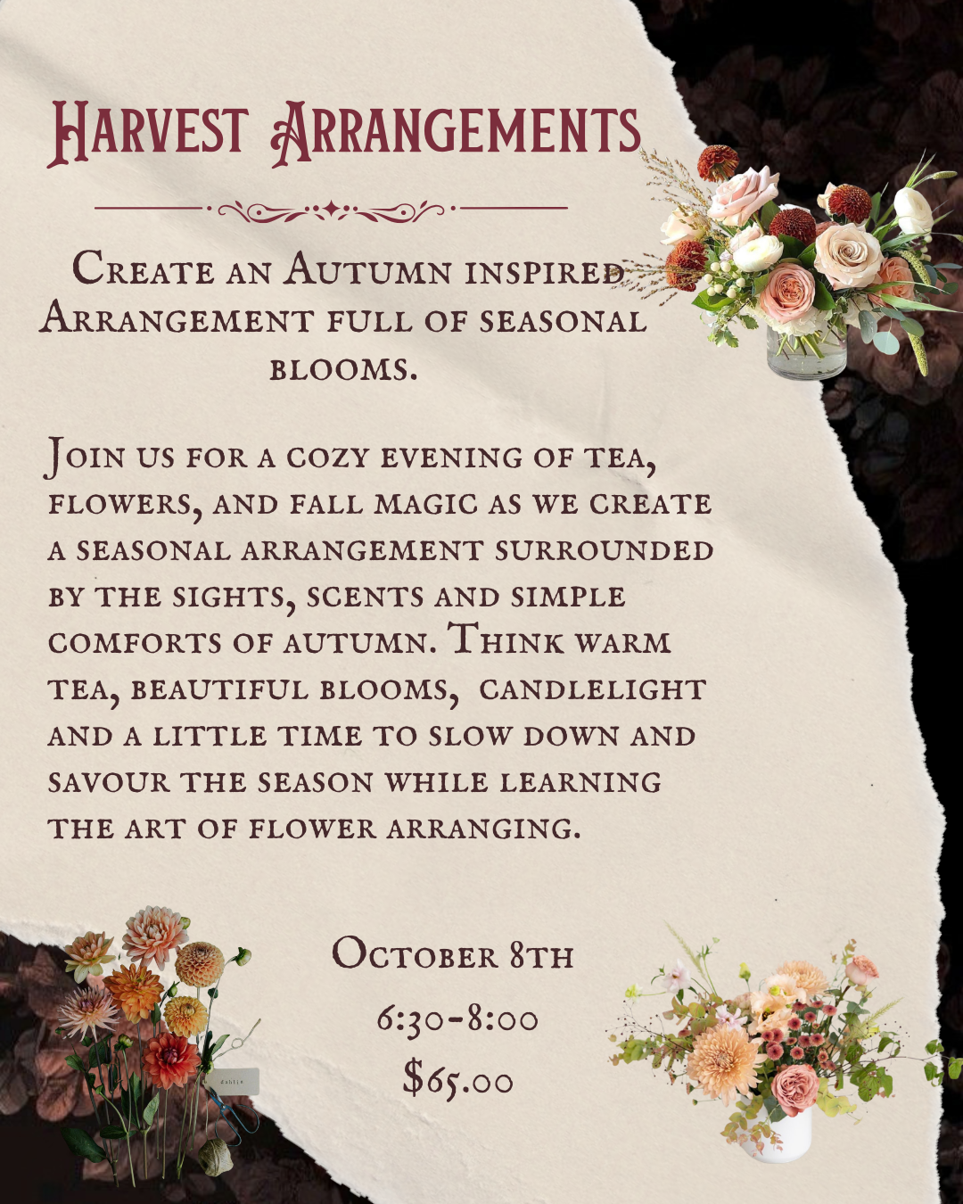 Harvest Flower Arranging
