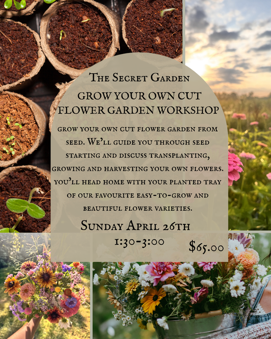 Grow Your Own Cut Flower Garden (April 26th)